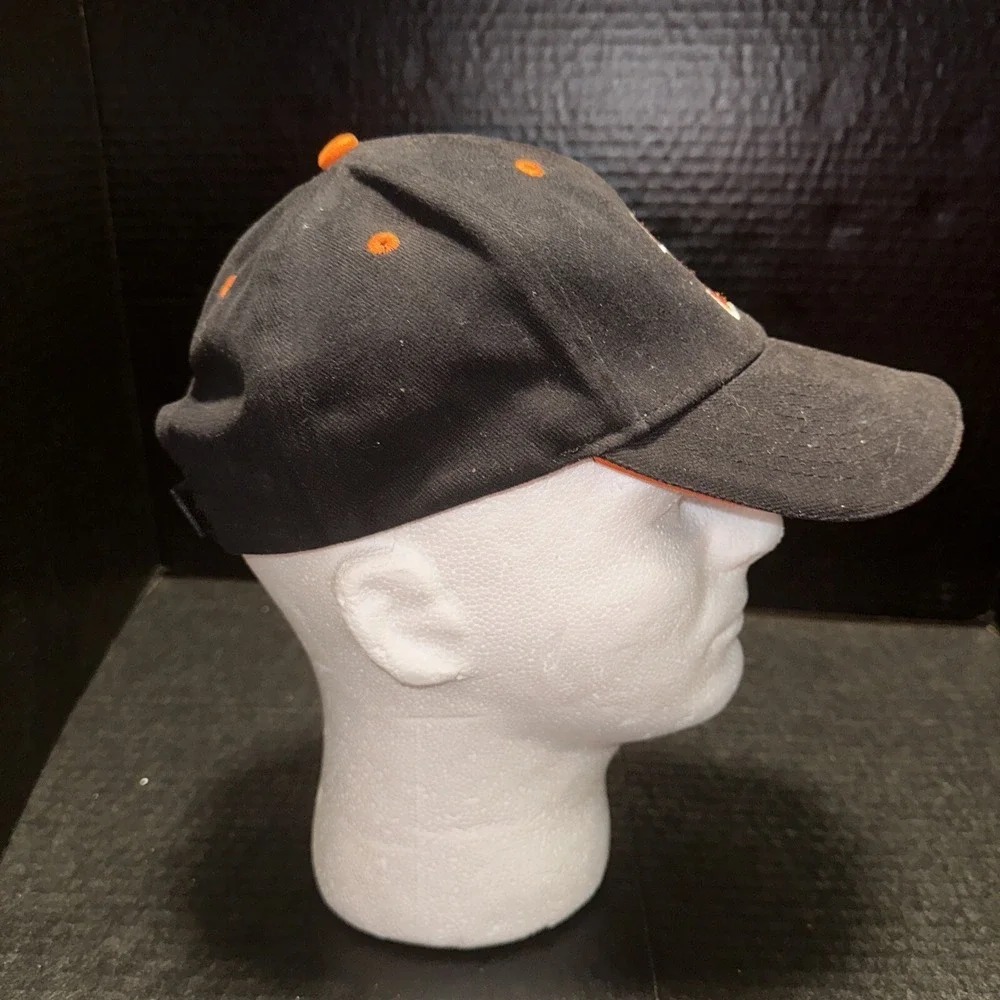 Cincinnati Bengals Hat Cap Strap Back Black Orange NFL Football